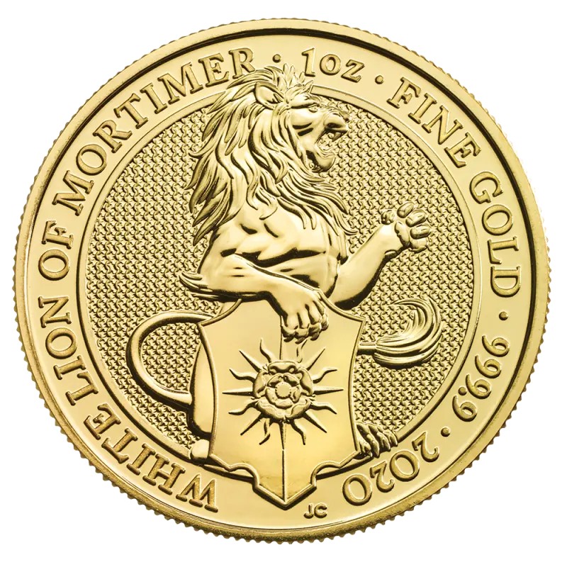 1 oz Queen's Beasts White Lion | Or | 2020