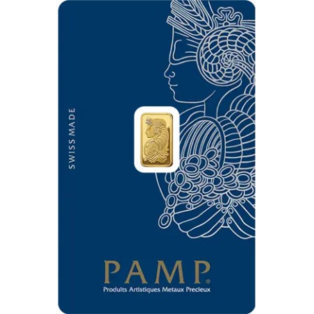 1g Lingot d'or frappé | PAMP Fortuna