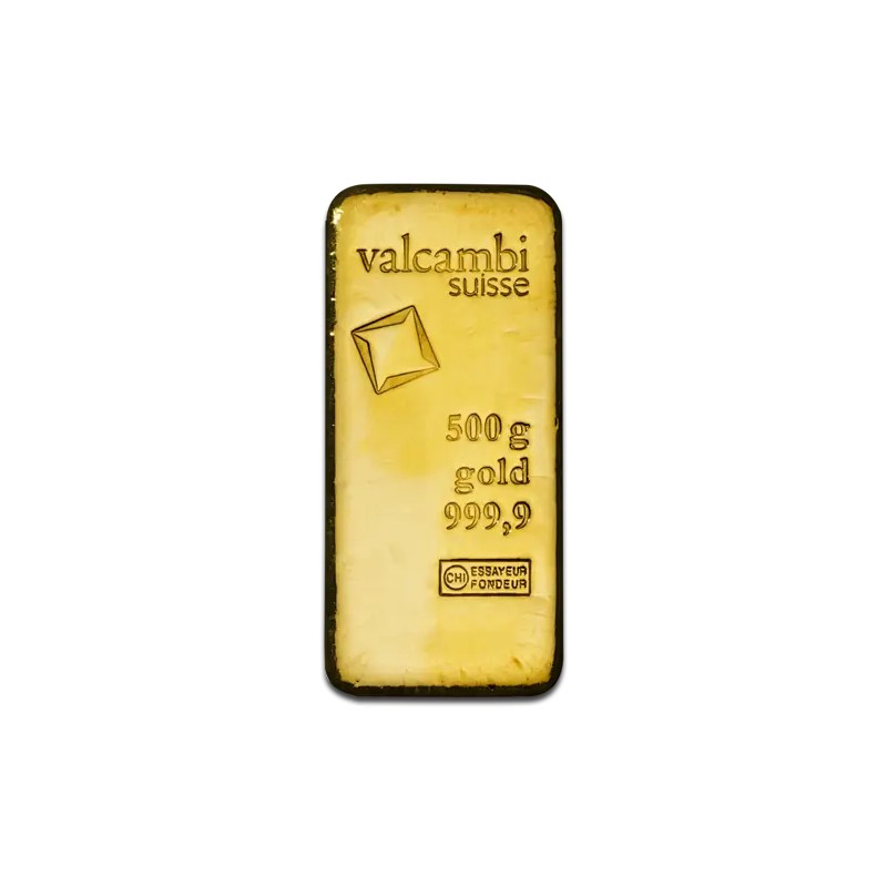 500g Lingot d'Or | Valcambi | Coulé