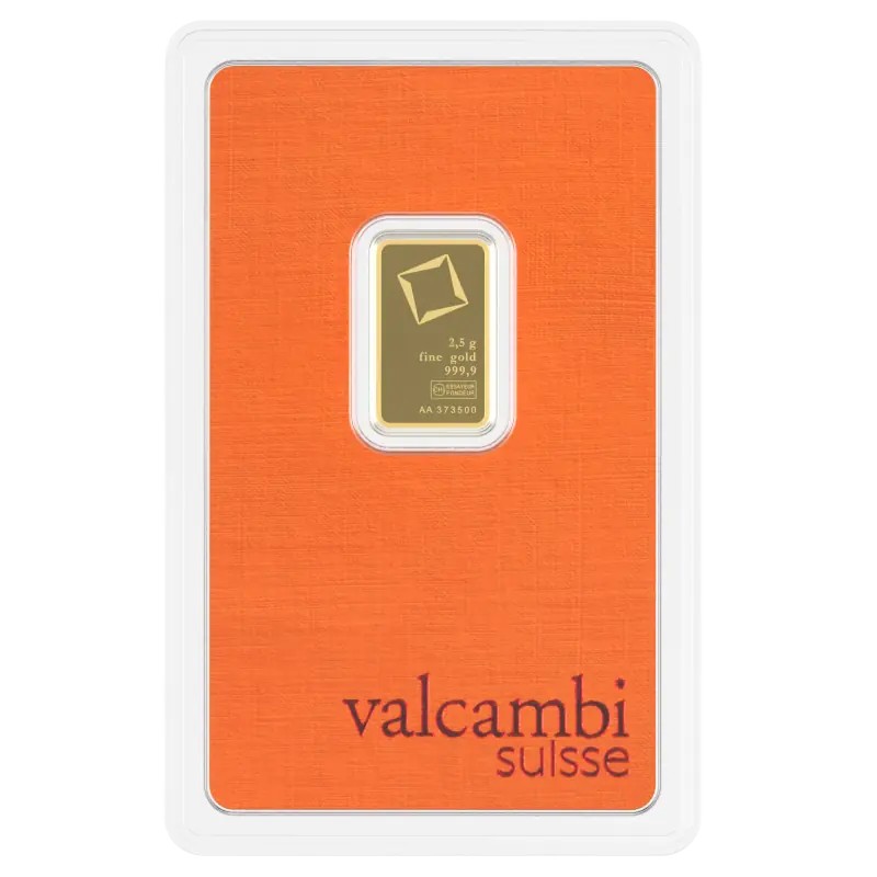 2.5g Lingot d'Or | Valcambi