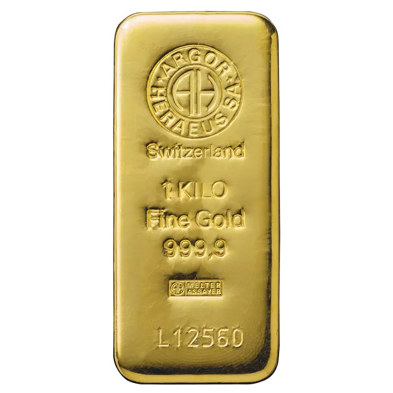 1 Kilo Lingot d'Or | Argor-Heraeus