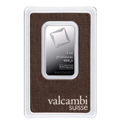 1 oz Lingot de Platine | Valcambi