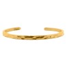 24kt Gold Bracelet martelé classique