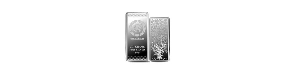 Lingots d'argent 250g
