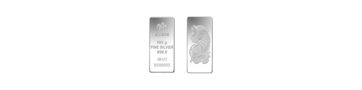 Lingots d'argent 500g